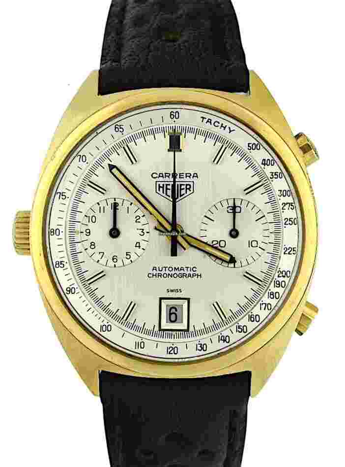 Heuer
                           
                                 Carrera 1158 S Vintage 1972 Automatic 18k Gold UNPOLISHED