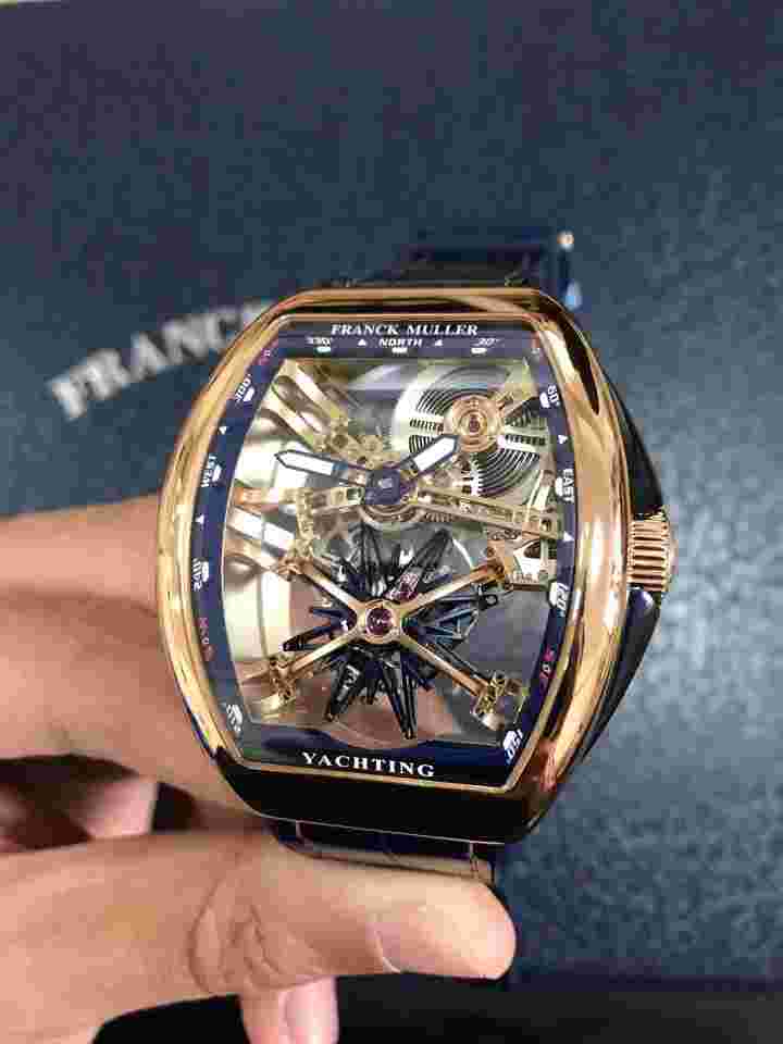 Franck Muller Vanguard (2026 New) Vanguard Yachting Skeleton Tourbillon Rose Gold