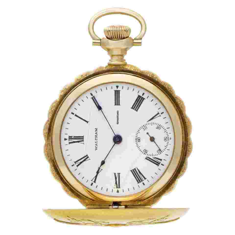 Waltham
                           
                                 pocket watch 14k 35mm watch