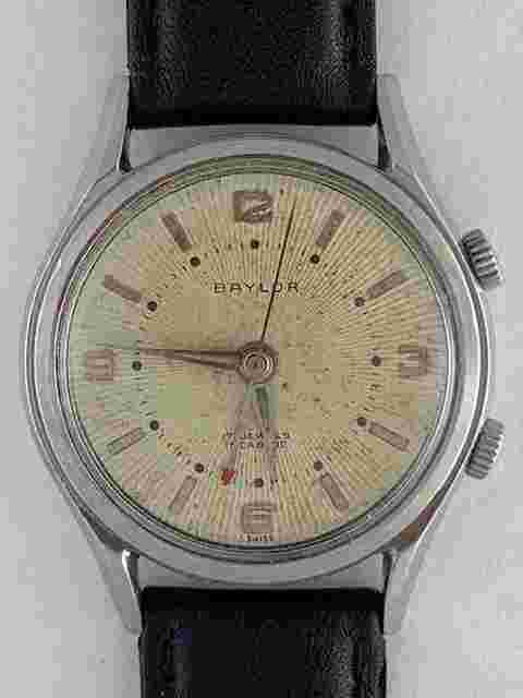 Heuer
                           
                                 Baylor S/S Alarm Screw-Down Back Vintage Swiss Made