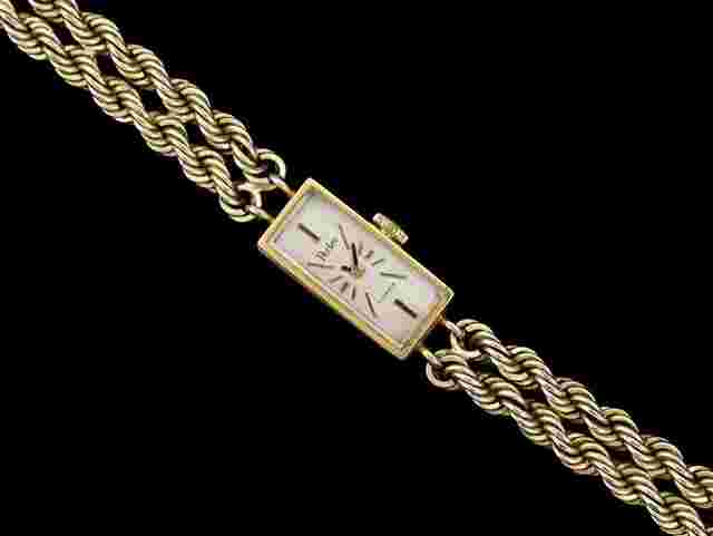 Pedre 1953 Swiss Vintage Ladies 14K Gold Plated Watch - Owned & Worn by Actress Loretta Young