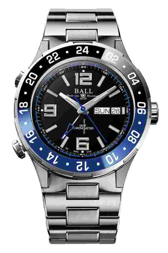 Ball Roadmaster
                           
                                 Marine GMT Blue/Black Ceramic Bezel Black Dial