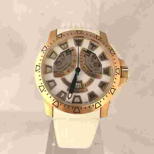 Pierre Kunz
                           
                                 Sport 403 Rose Gold White Dial on Rubber Strap