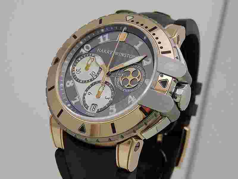 Harry Winston Project Z
Ocean Diver Project Z2 Chronograph 410/MCA44RZ.CA 18k Rose Gold/Zalium