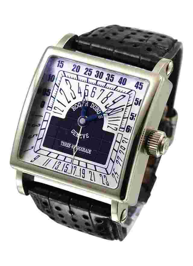 Roger Dubuis Golden Square
                           
                                 40mm Triple Retrograde White Gold with MOP Dial on Deployant buckle