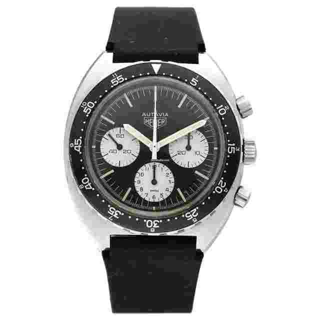 TAG Heuer Autavia
                           
                                 Vintage Heuer Autavia 7736 Chronograph Steel 42mm Rubber Manual Wind Wrist Watch