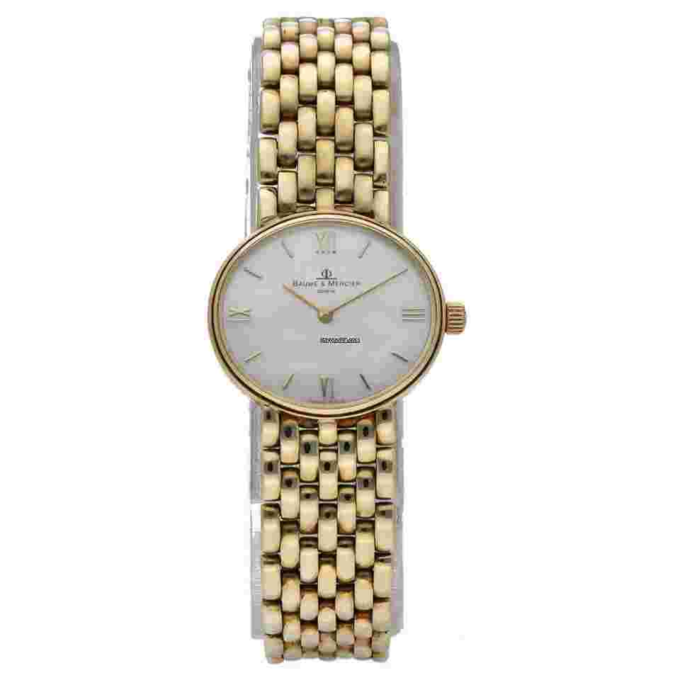 Baume & Mercier
7658 14k Yellow Solid Gold MOP Dial Oval Quartz Women's Watch