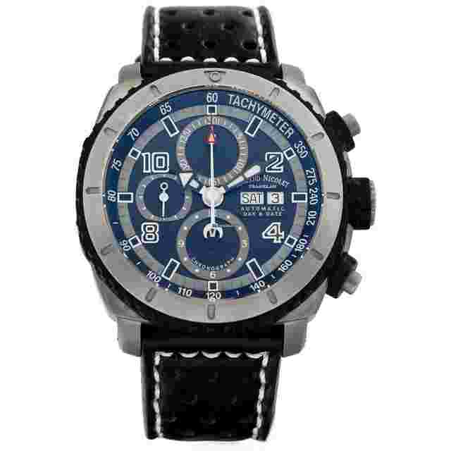 Armand Nicolet S05
                           
                                 Men's Watch Titanium Case Leather Strap Swiss Mechanical Auto