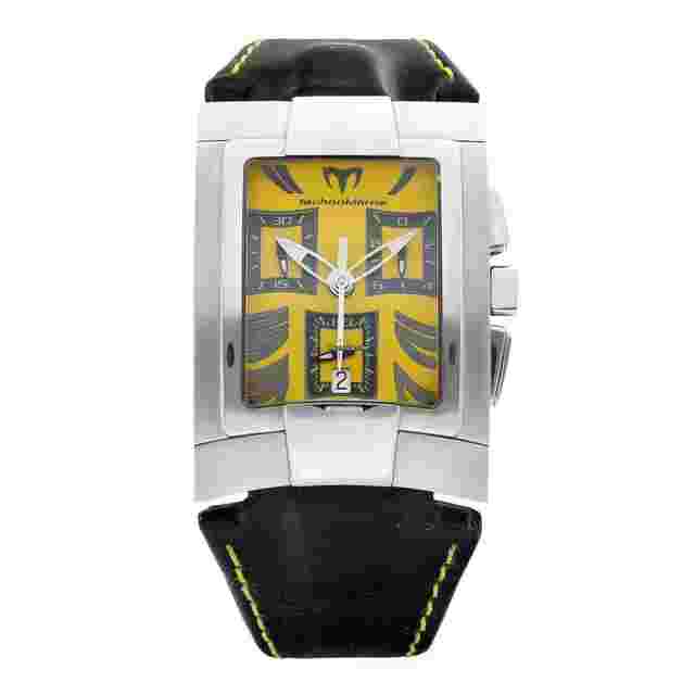 Technomarine
                           
                                 XS MAG XSCM 02564 Yellow Dial Chronograph Leather Quartz Mens Watch