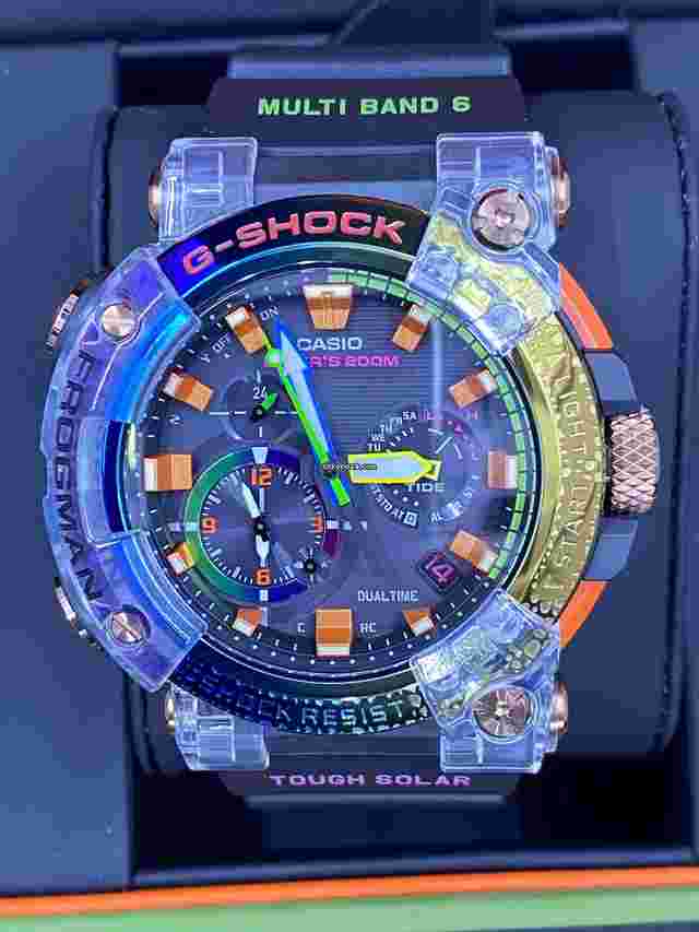Casio G-Shock
                           
                                 Frogman GWF-A1000BRT-1A “Borneo Rainbow Toad”