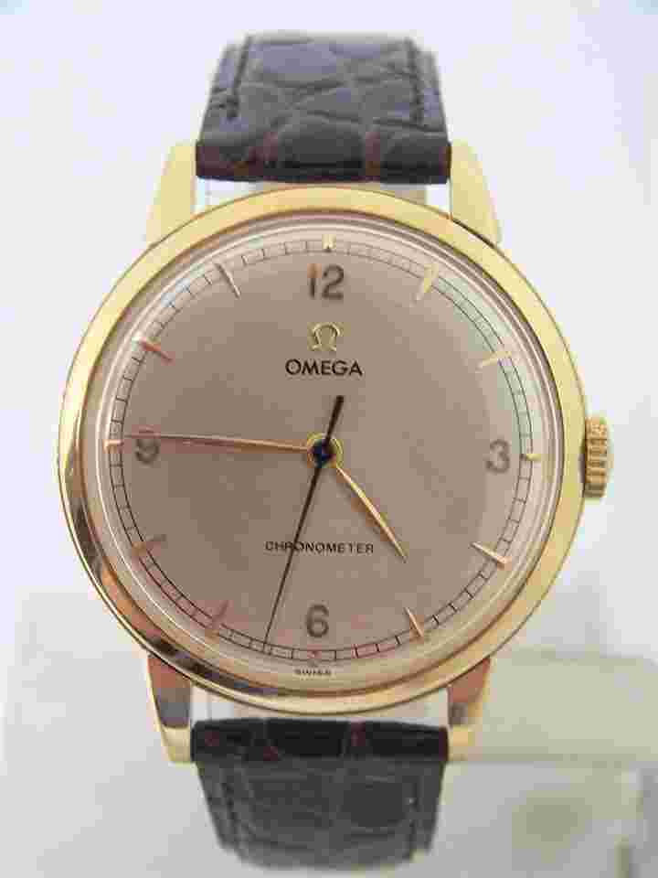 Omega Classic
                           
                                 Vintage Solid 18k Gold 17J Winding Watch 1950s Cal. 30T2 SC RG CHRONOMETER​ EXLNT