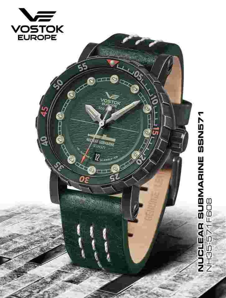 Vostok Europe SSN-571 Nuclear Submarine Automatic NH35A-571F608