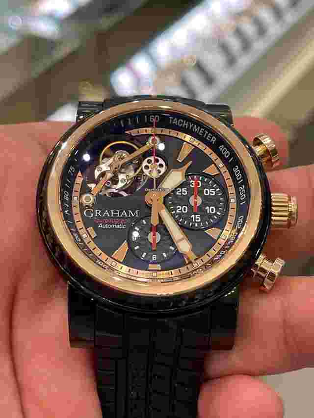 Graham Silverstone
                           
                                 Tourbillograph Woodcote Limited Edition Rubber Black Strap,2TWAO.B01A.C104B