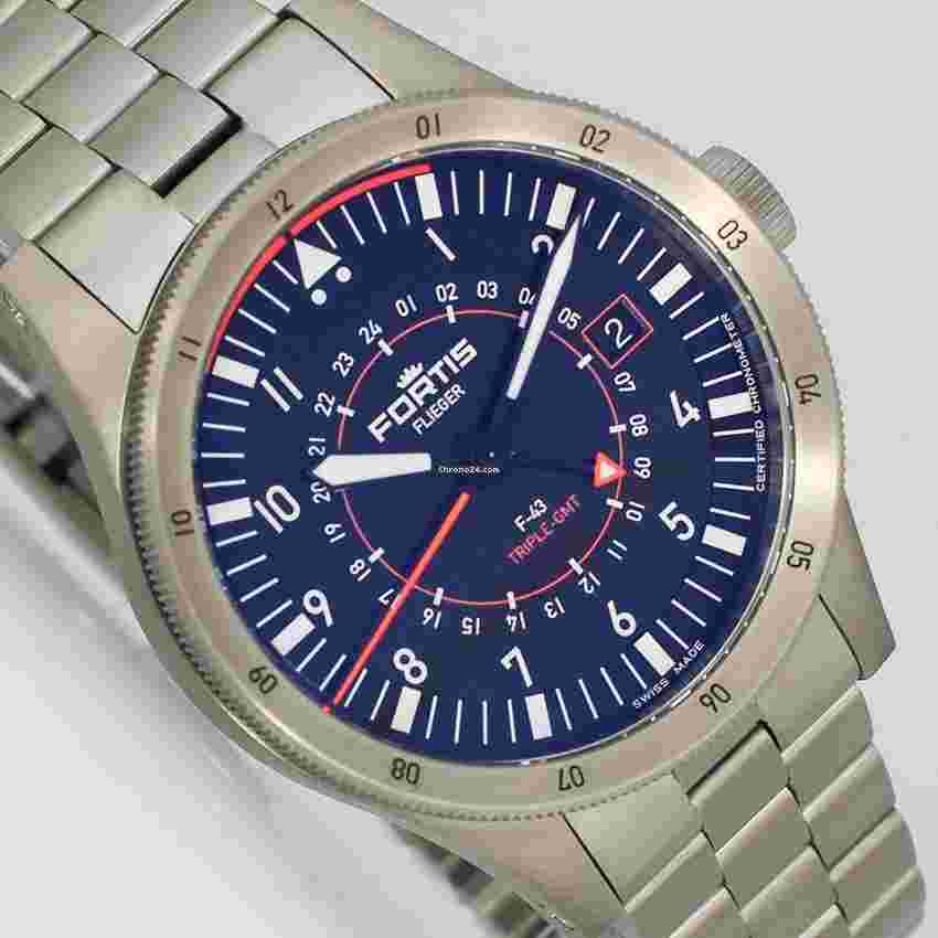 Fortis Flieger Automatic Black 43mm