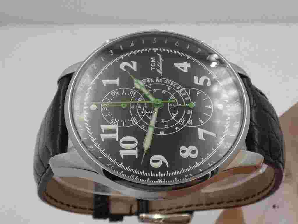 Terra Cielo Mare
                           
                                 Michelangelo Chronograph 44 mm NEW OLD STOCK WITH BOX Never Worn Steel Automatic