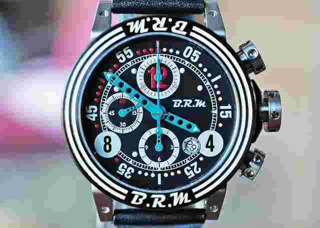 B.R.M V12-44
                           
                                 AUTOMATIC DATE CHRONOGRAPH BLACK BLUE TEAL 44mm