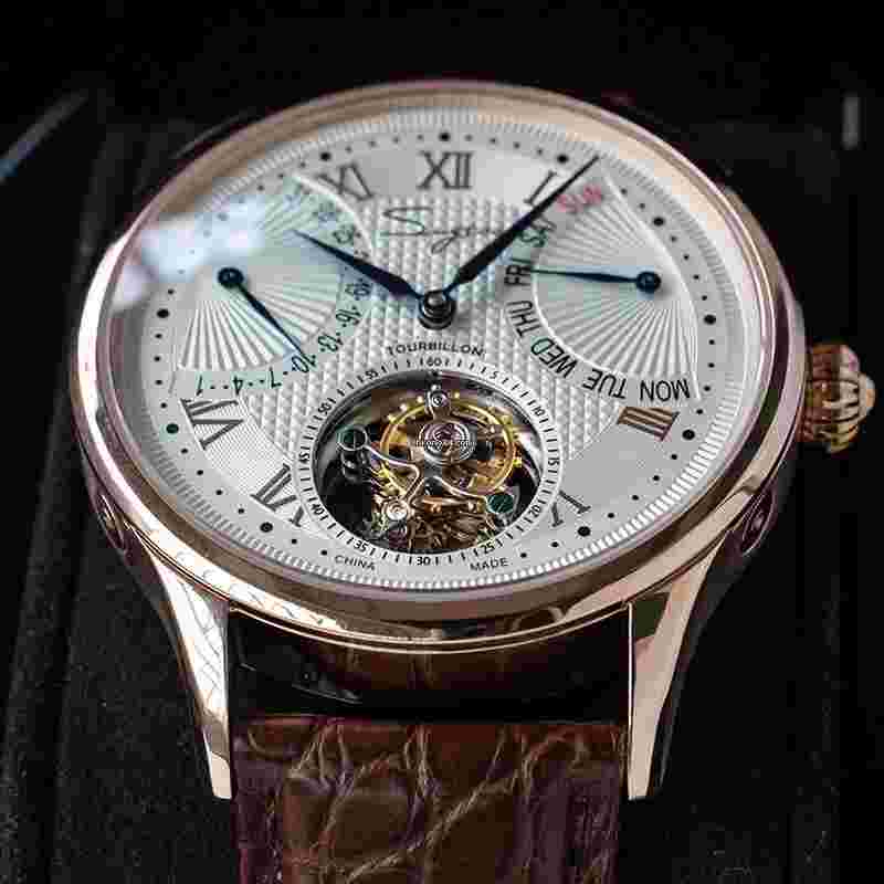 Sea-Gull
                           
                                 Sugess Tourbillon Master Seagull ST8004 Tourbillon Movement Mens Watch SU8004GW