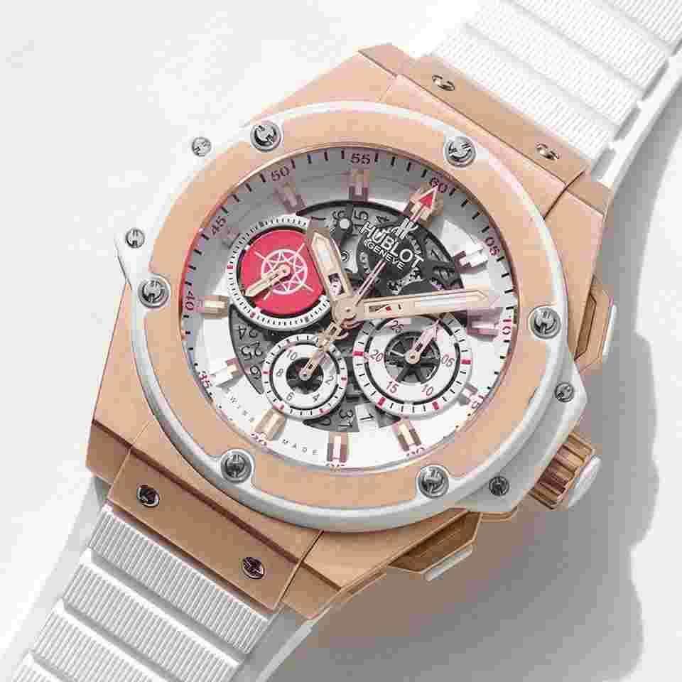 Hublot King Power
                           
                                 Big Bang King Power "Porto Cervo Costa Smeralda" 18kt Rose Gold Skeleton LIMITED 100 PCS