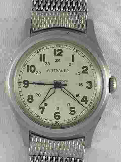 Wittnauer
Longines Cal.11ES Doctors OFFICERS MILITARY 24hrDIAL Screw Down Case Back WW2 1941 Swiss
