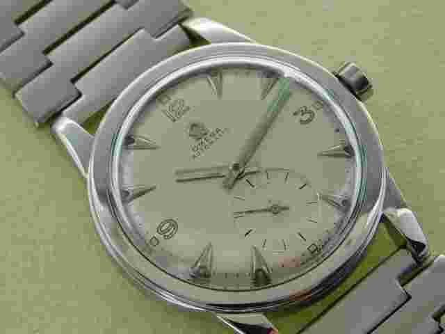 Omega Bumper Herrenuhr Edelstahl Bumper Automatik 34,5 mm Cal 342
