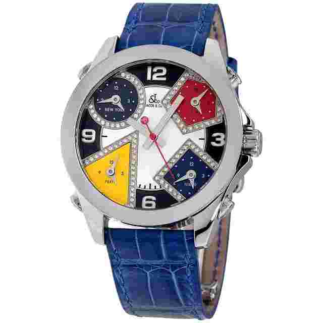 Jacob & Co. Five Time Zone
                           
                                 JC Five Time Zone Diamonds