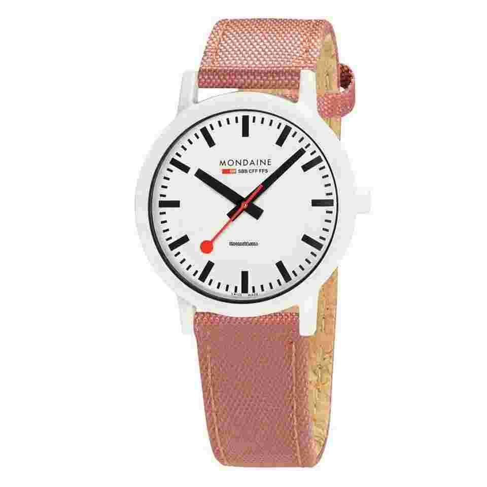 Mondaine
                           
                                 MS1.41111.LP Essence Eco Friendly White Case 41mm Quartz Wrist Watch