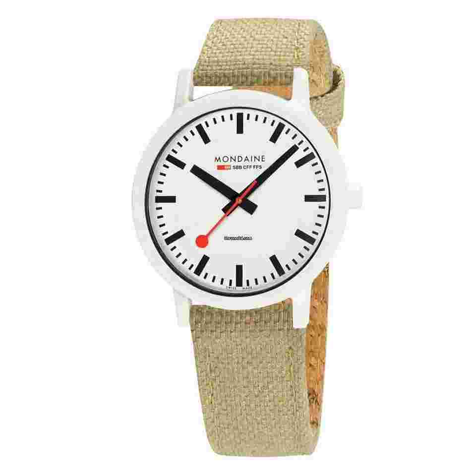 Mondaine
                           
                                 MS1.41110.LS Essence Eco Friendly White Case 41mm Quartz Wrist Watch