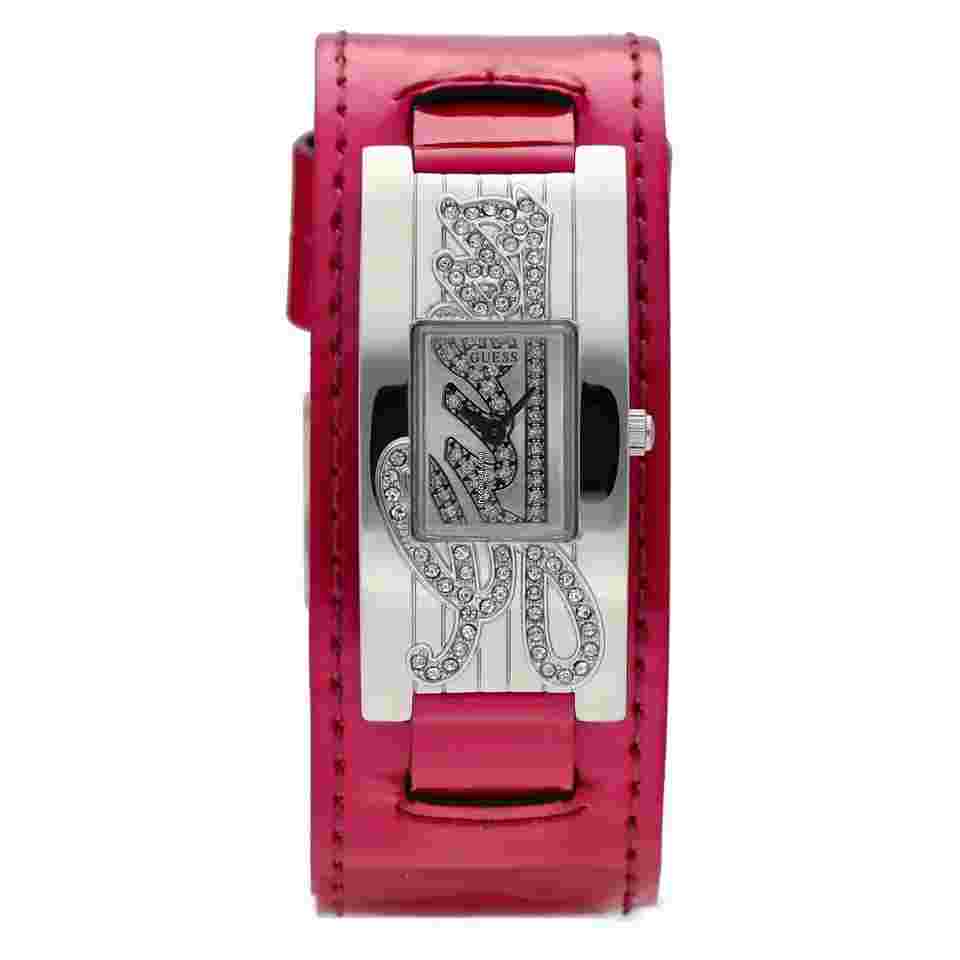 Guess
W80055L6 Stainless Steel Hot Pink Cuff Leather Quartz Dress Women's Watch