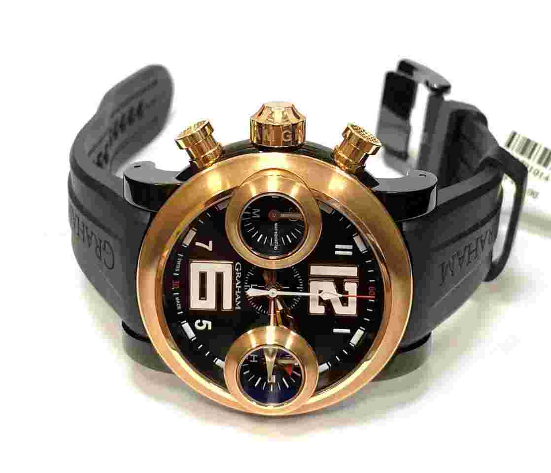Graham Swordfish
PVD And Rose Gold Left handed 2SWASBL.B21A.K06B