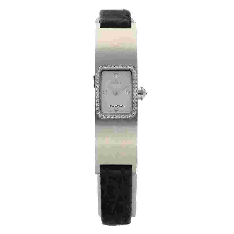 Milus
Eridana ERI007 Steel Diamonds Rectangle Leather Quartz Women's Watch