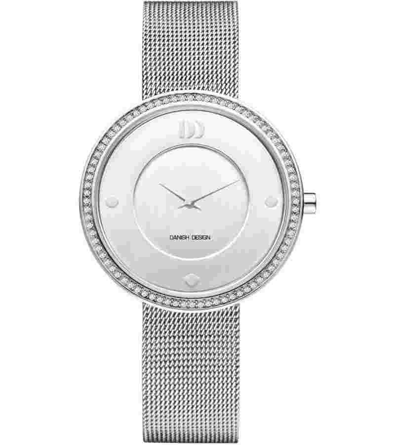 Danish Design IV62Q1025 Silver Dial Stainless Steel Quartz Crystal Women's Watch