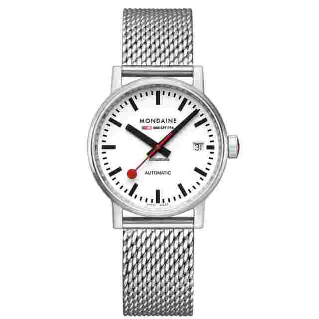 Mondaine
                           
                                 Classic White 35mm Dial Milanese Bracelet Automatic MSE.35610.SM
