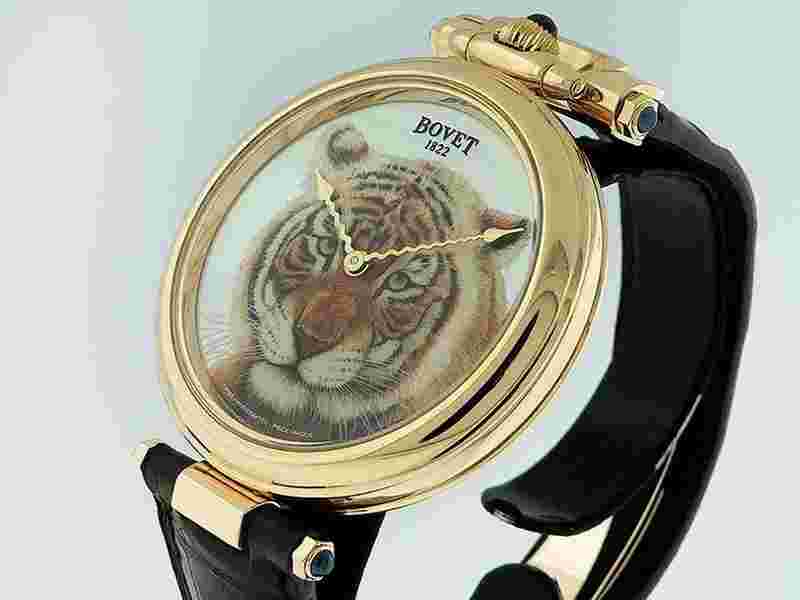 Bovet Amadeo Fleurier 1822 AMADEO FLEURIER 43 TIGER PIECE UNIQUE D812 18K ROSE GOLD MOP LTD EST. RETAIL $100K