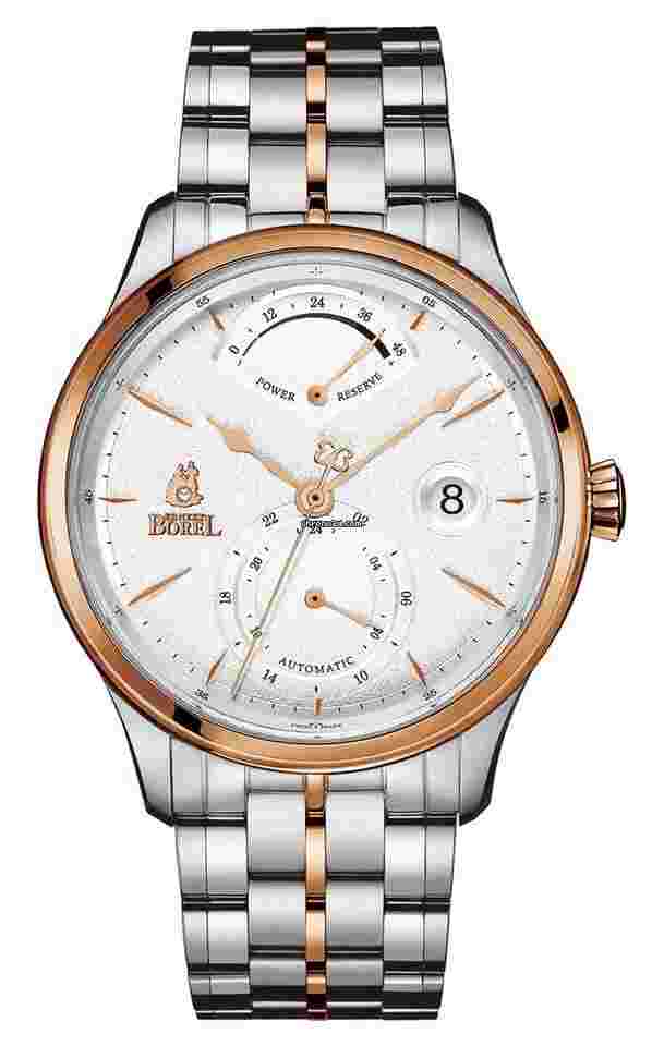 Ernest Borel
                           
                                 Automatic Rose Gold Date GMT Power Reserve Swiss Made