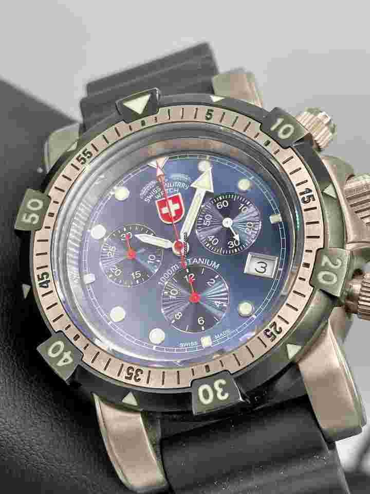 Charmex
                           
                                 CX Swiss Military Argonaut TQ Titanium 1000m Diver Swiss Limited Edition 46mm
