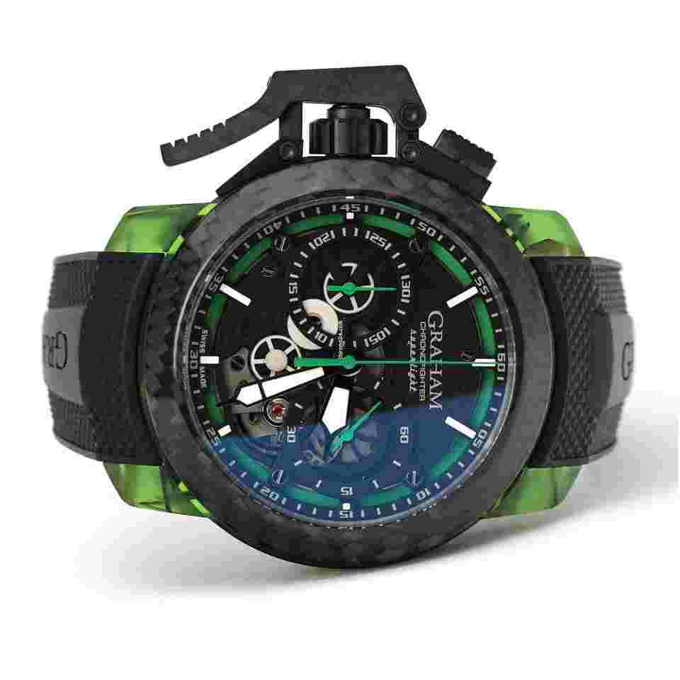 Graham Chronofighter
Superlight Carbon Skeleton Green Hulk