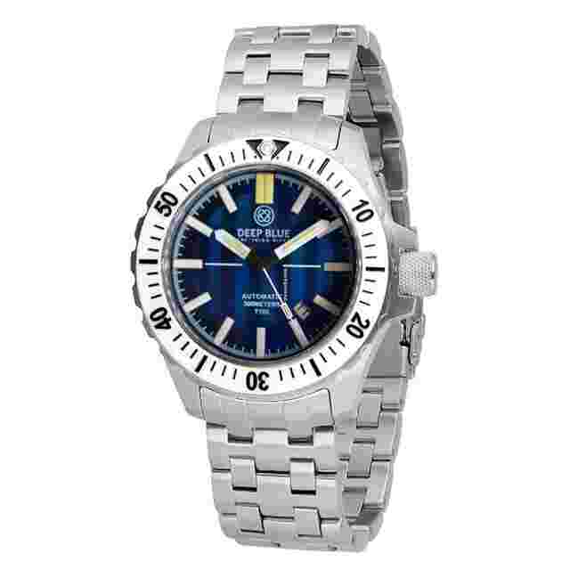 Deep Blue
                           
                                 T100 Precision Diver Mil OPS 44mm WR 500m Ceramic White Bezel Blue