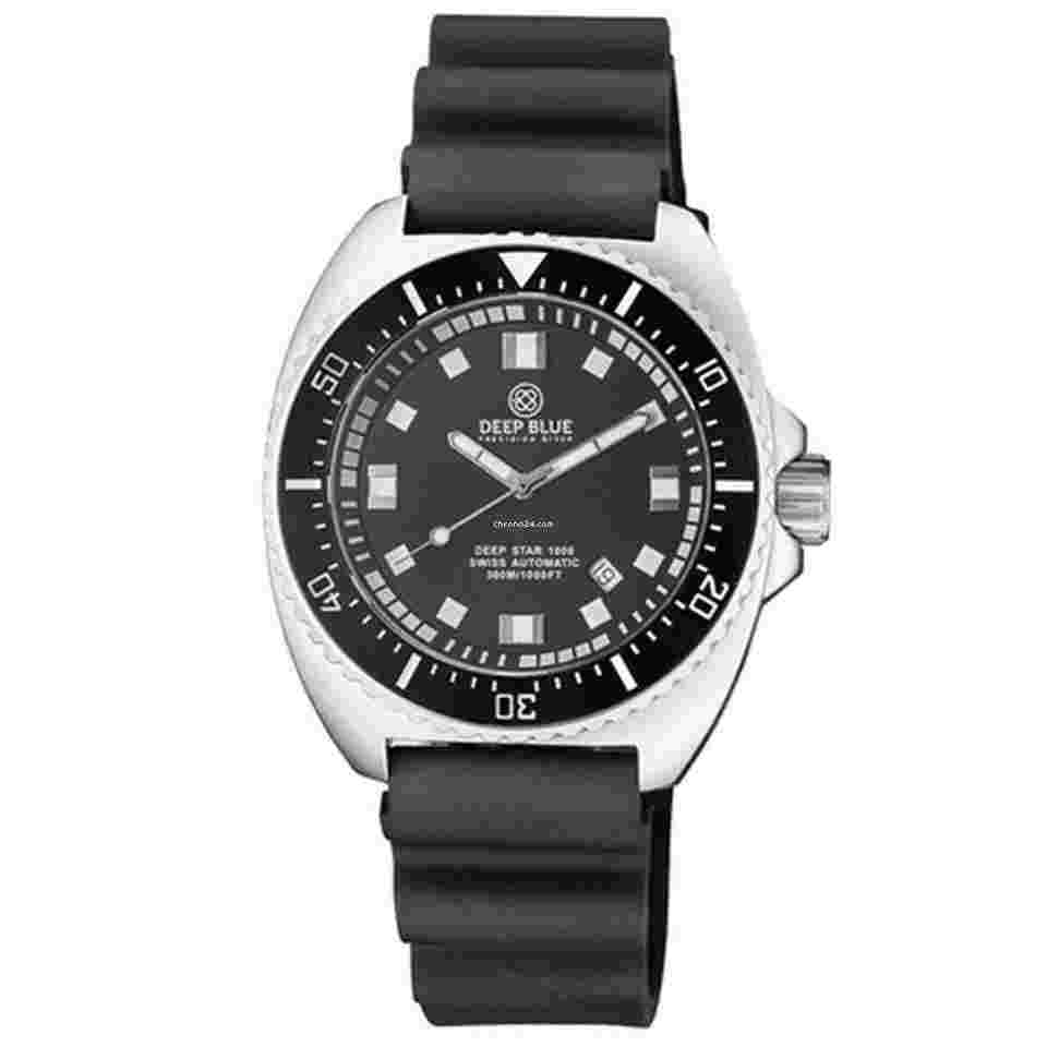 Deep Blue
Star 1000 Vintage 45mm SW200 Automatic Men's Diver Watch Black