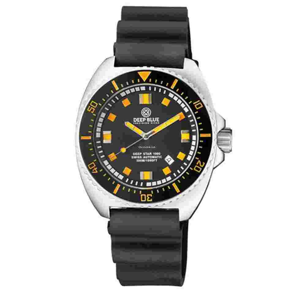 Deep Blue
Star 1000 Vintage 45mm SW200 Automatic Men's Diver Watch Orange