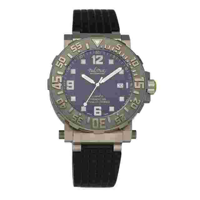 Paul Picot C-Type
                           
                                 0851.TI Compass Titanium Rubber Limited Automatic Men's Watch