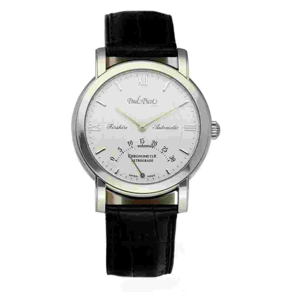 Paul Picot Firshire
4096 Retrograde Steel 38mm Leather Automatic Men's Watch