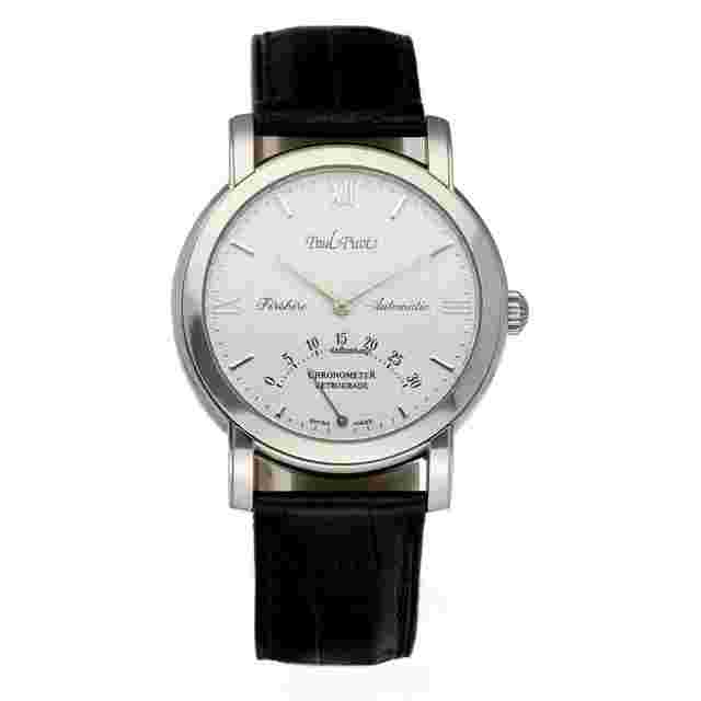 Paul Picot Firshire
                           
                                 4096 Retrograde Steel 38mm Leather Automatic Men's Watch