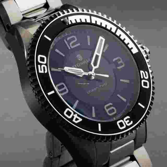 Steinhart
                           
                                 Ocean 2 Black Automatic 43mm Swiss Diver Watch 106-1141