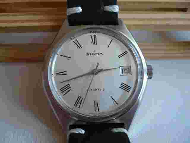Sigma is an extremely rare Swiss automatic watch from the 1980s 