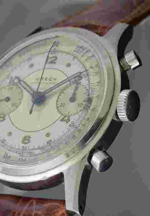 URECH Manual winding 1950 Steel Good