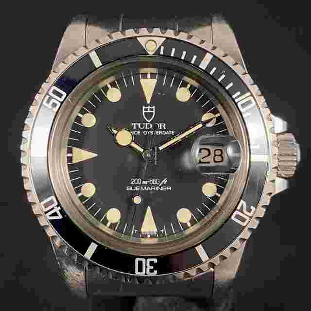 Tudor Submariner
                           
                                 Prince Oysterdate Submariner Lollipop Rare Patina Steel Vintage 1986 Box Papers Anchor