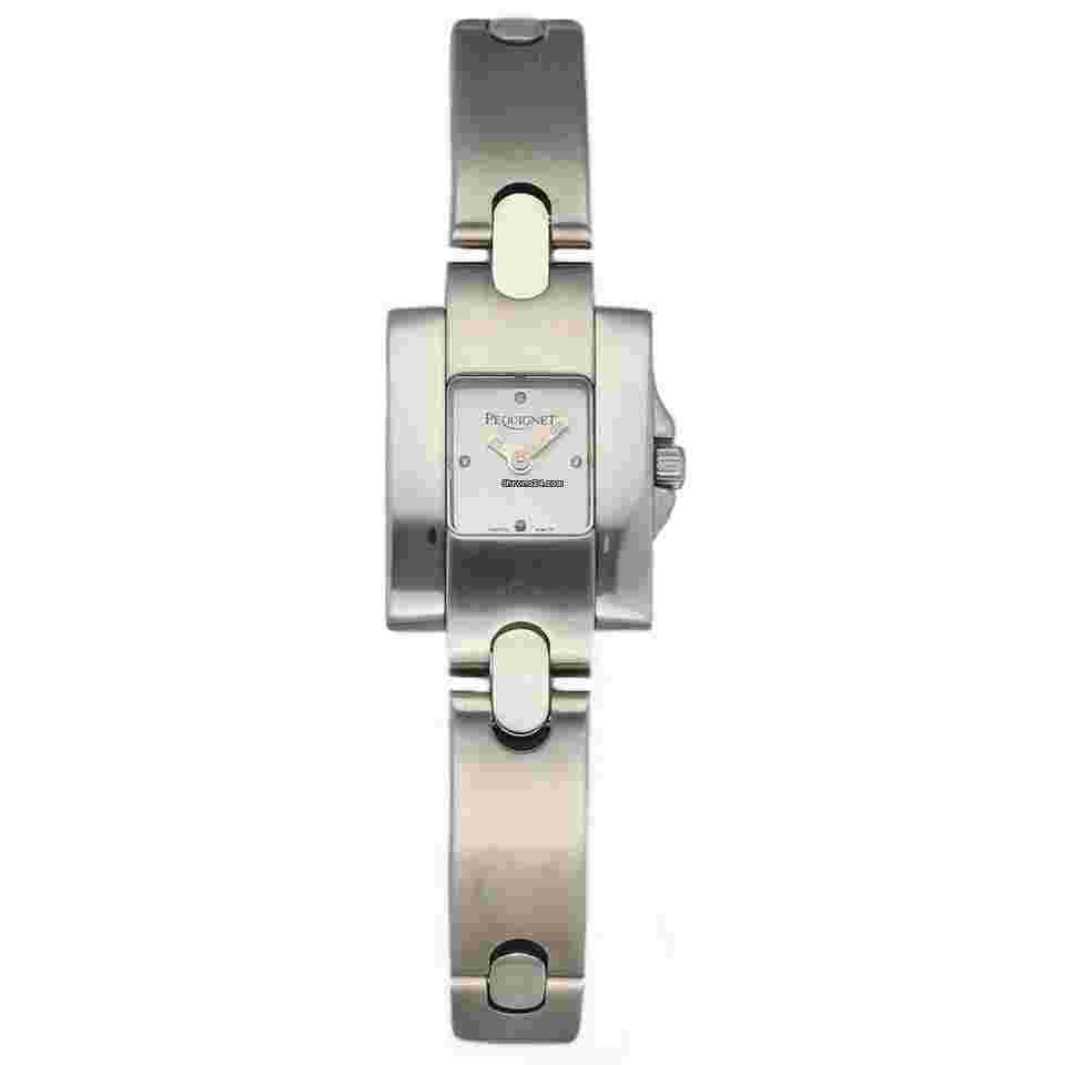 Pequignet
378 Small Tank 18 mm Stainless Steel Silver Dial Quartz Women's Watch