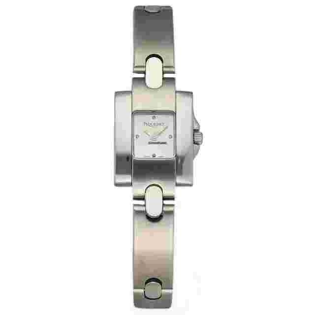 Pequignet
                           
                                 378 Small Tank 18 mm Stainless Steel Silver Dial Quartz Women's Watch