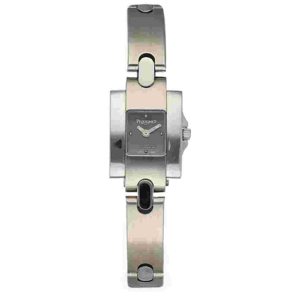 Pequignet
493 Small Tank 18 mm Stainless Steel Gray Dial Quartz Women's Watch