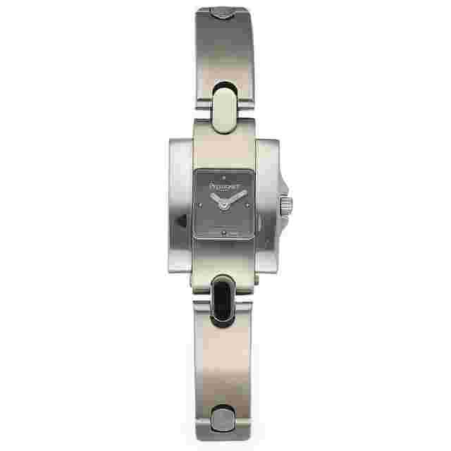 Pequignet
                           
                                 493 Small Tank 18 mm Stainless Steel Gray Dial Quartz Women's Watch